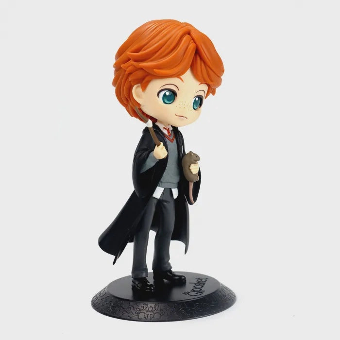 Estátua Banpresto QPosket Harry Potter - Ron Weasley & Scabbers