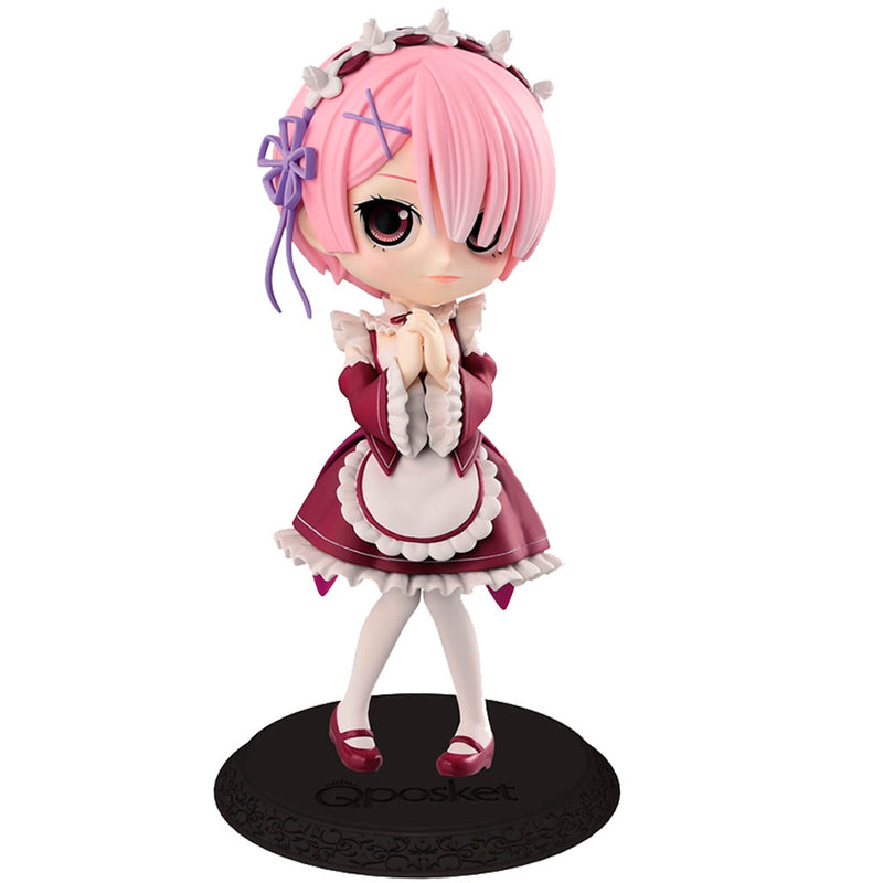 Estátua Banpresto QPosket RE:ZERO Starting Life In Another World - Ram (Vermelho)