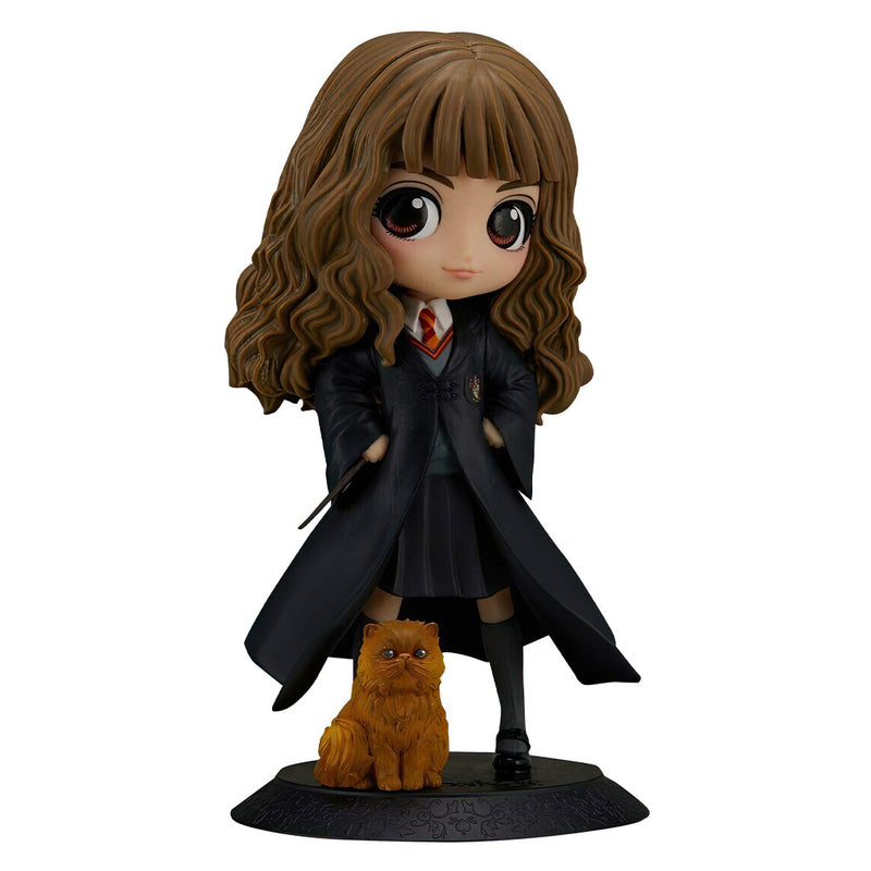 Estátua Banpresto QPosket Harry Potter - Hermione Granger & Crookshanks