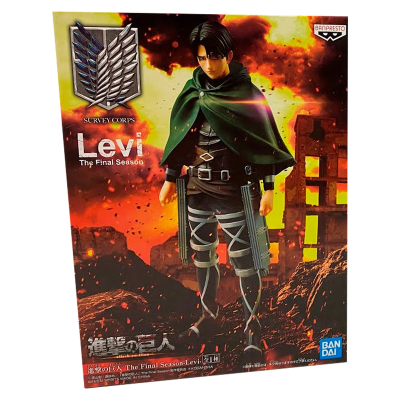 Estátua Banpresto Attack on Titan The Final Season - Levi Ackerman