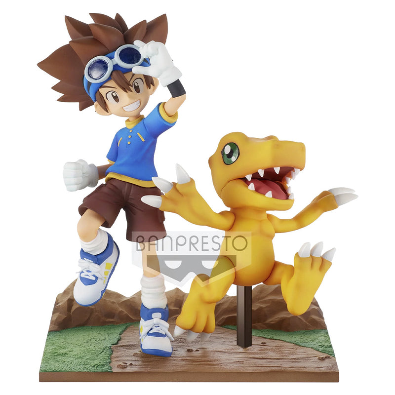 Estátua Banpresto Digimon Adventure - Taichi & Agumon