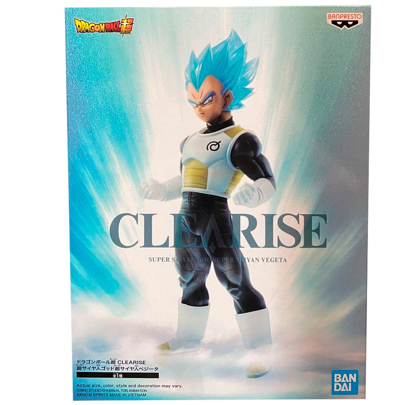 Estátua Banpresto Dragon Ball Super Clearise - Vegeta Super Saiyajin Blue