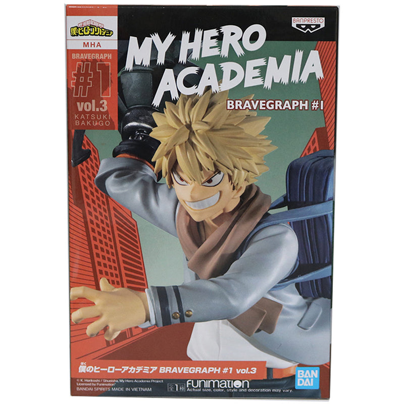 Estátua Banpresto My Hero Academia Bravegraph Vol.3 - Katsuki Bakugo