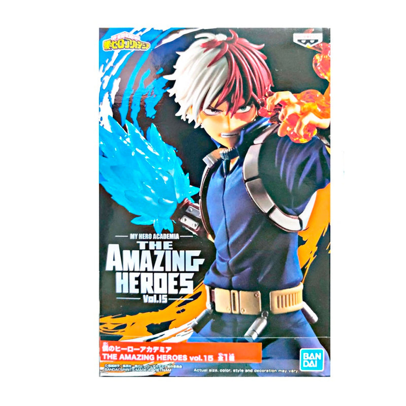 Estátua Banpresto My Hero Academia The Amazing Heroes Vol.15 - Shoto Todoroki