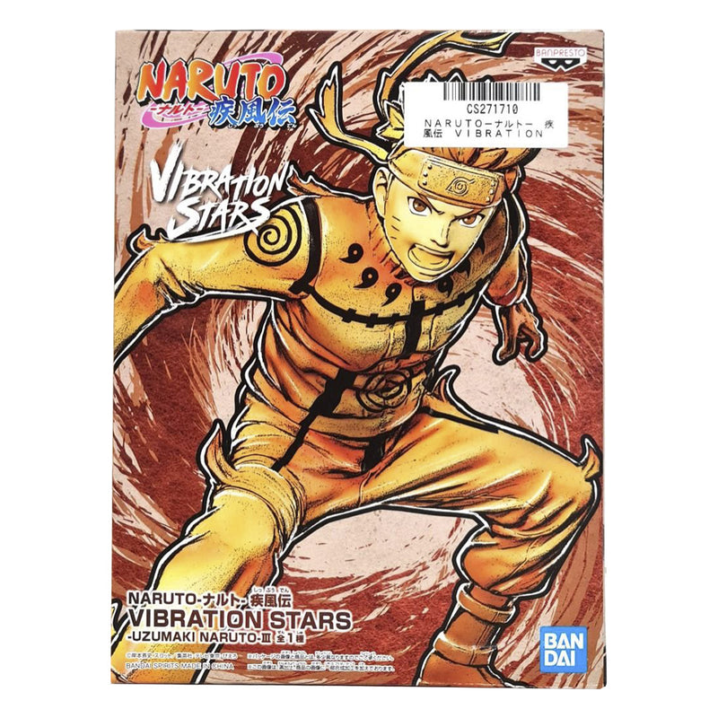 Estátua Banpresto Naruto Shippuden Vibration Stars - Naruto Uzumaki III