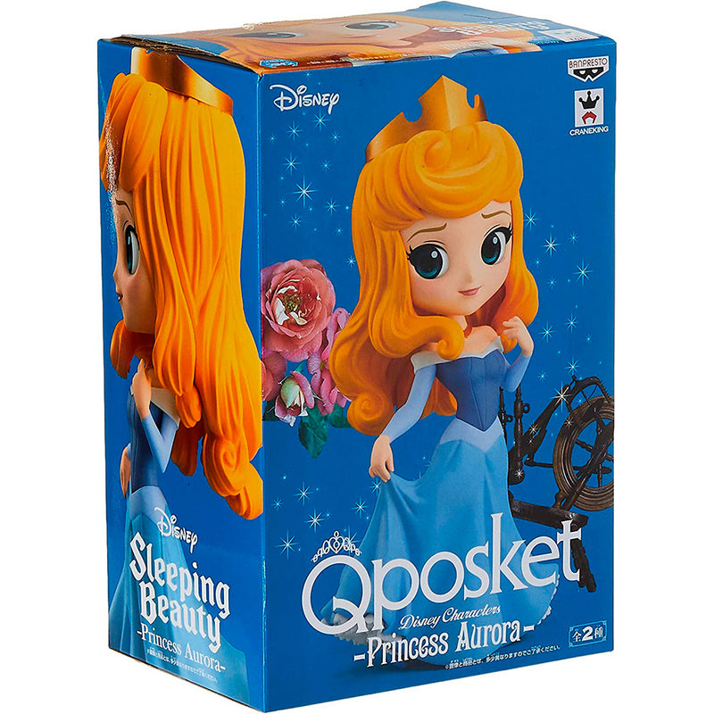 Estátua Banpresto QPosket Disney Characters - Princesa Aurora Vestido Azul