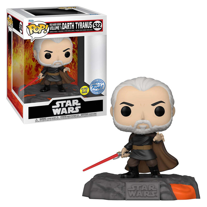 Funko Pop Deluxe Star Wars Exclusive - Red Saber Series VOL.1 - Darth Tyranus #522