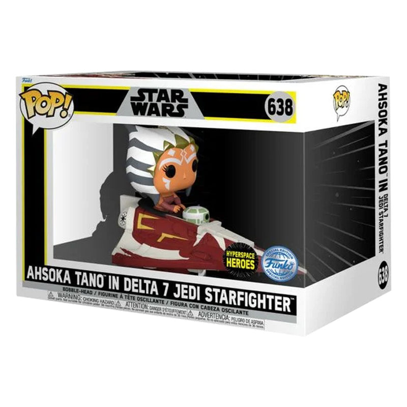 Funko Pop Rides Star Wars - Ahsoka Tano In Delta 7 Jedi Starfighter