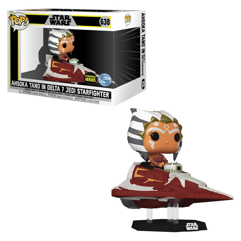 Funko Pop Rides Star Wars - Ahsoka Tano In Delta 7 Jedi Starfighter #638