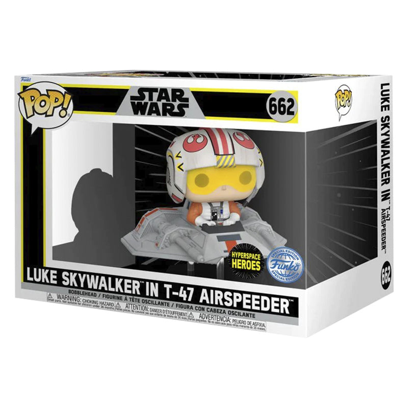 Funko Pop Rides Star Wars Exclusive - Luke Skywallker In T-47 Airspeeder