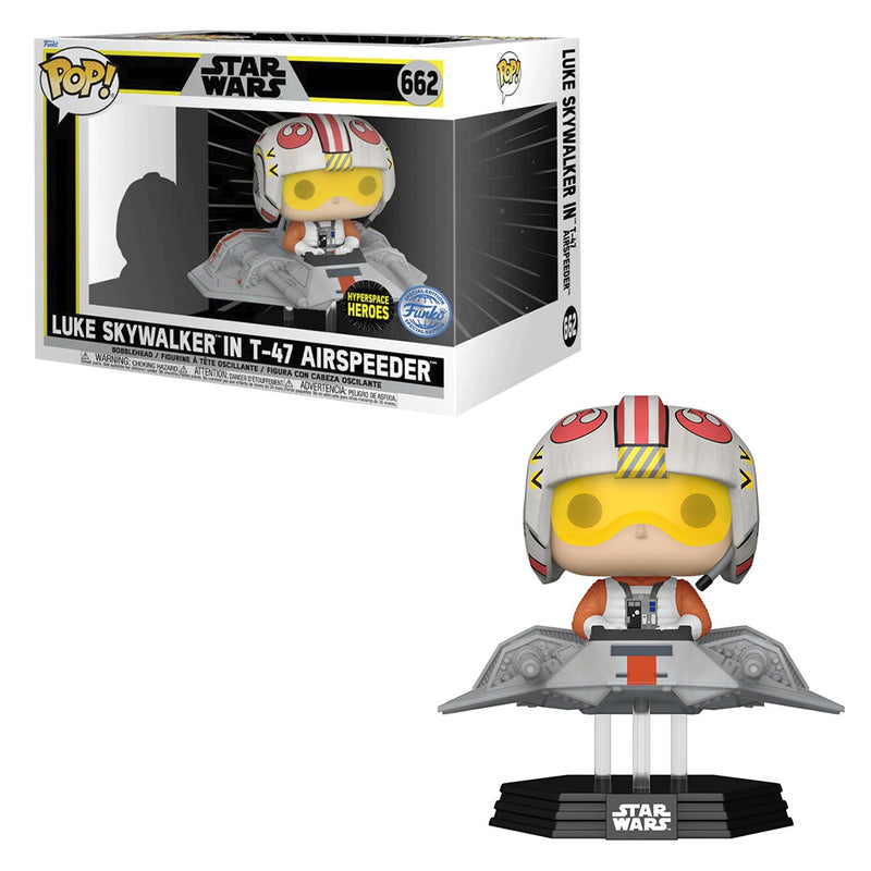 Funko Pop Rides Star Wars Exclusive - Luke Skywallker In T-47 Airspeeder #662