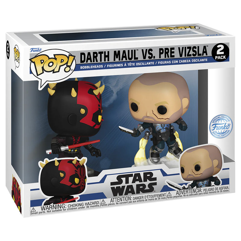 Funko Pop Star Wars : Clone War - Darth Maul vs. Pre Vizsla 2-PACK