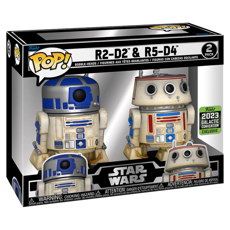 Funko Pop Star Wars Galactic Convention 2023 - R2-D2 & R5-D4  #68750