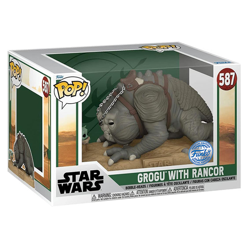 Funko Pop Star Wars The Mandalorian Super Sized 10" - Grogu & Rancon