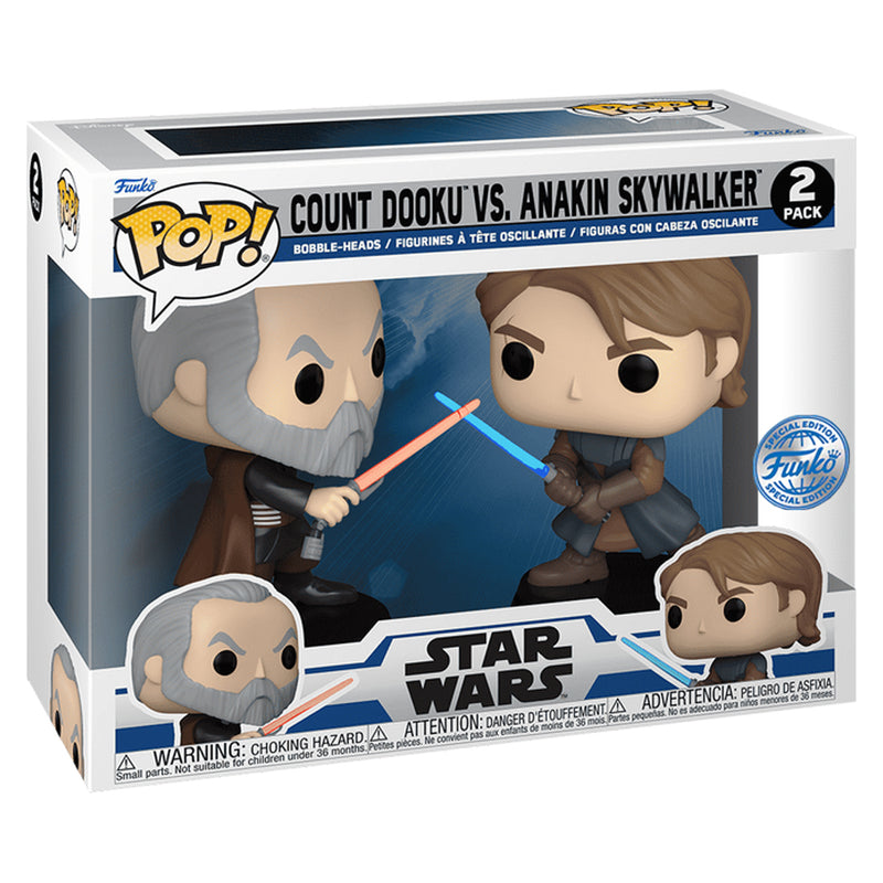 Funko Star Wars : The Clone Wars 2-Pack - Count Dooku VS. Anakin Sky Wallker