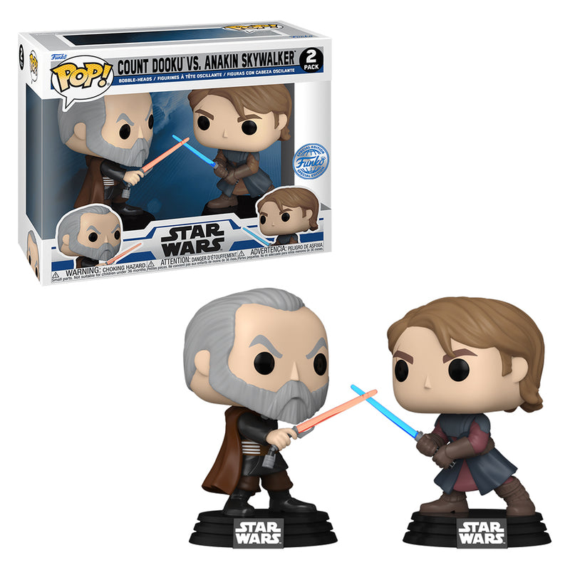 Funko Star Wars : The Clone Wars 2-Pack - Count Dooku VS. Anakin Sky Wallker